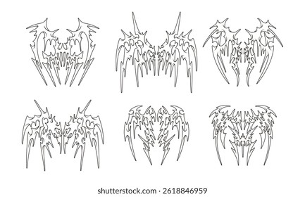 Y2K Tribal Tatto Futuristic style