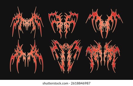 Y2K Tribal Tatto Futuristic style