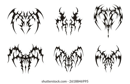 Y2K Tribal Tatto Futuristic style