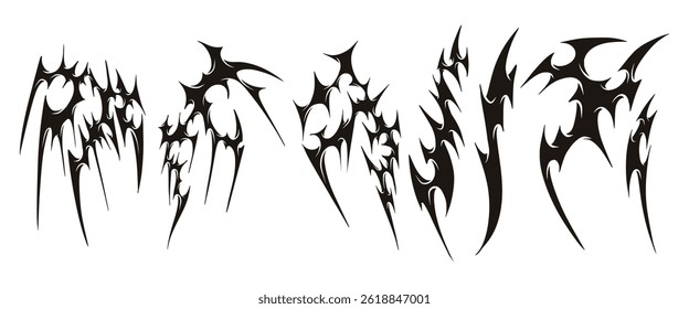 Y2K Tribal Tatto Futuristic style