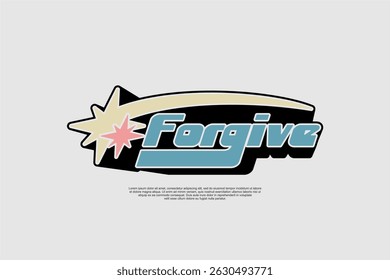 y2k vector design for logo, apparel, suitable for printing
