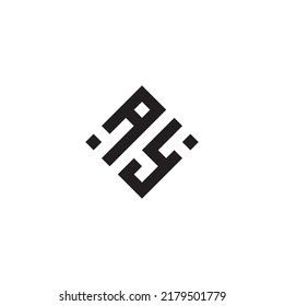 YA logotipo de concepto geométrico abstracto en diseño profesional de alta calidad que será mejor para el estilo de la calle