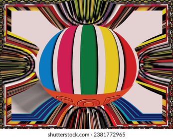 Ya Allah means God is an isolated 3d Arabic calligraphy multicolor rounded designs ,great for home and office decoration and blessing .This inventive artwork is excellent for website and print 