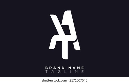 Letras de alfabeto yaaa Iniciales logotipo de monograma AY, Y y A