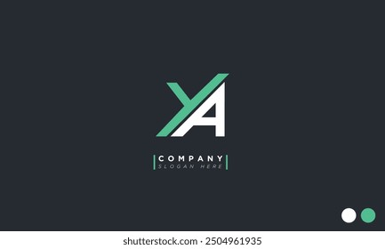 YA Alphabet letters Initials Monogram logo AY, Y and A