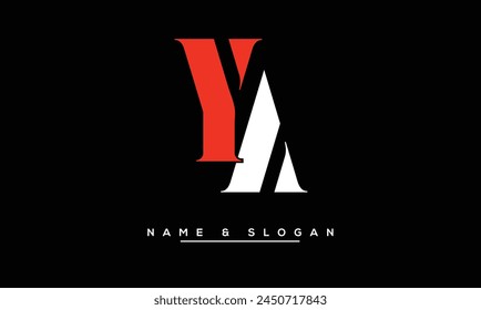 YA, AY Abstract Letters Logo Monogram