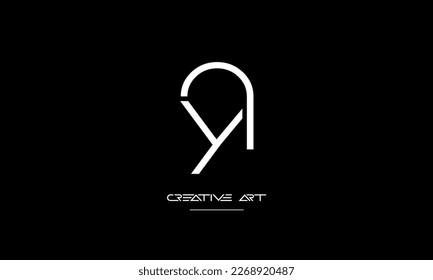 YA, AY, Y, A abstract letters logo monogram