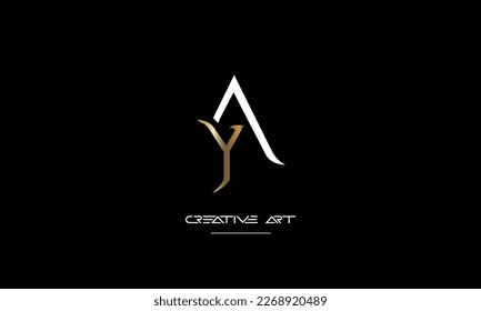 YA, AY, Y, A abstract letters logo monogram