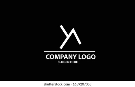 YA AY Y abstract vector logo monogram template