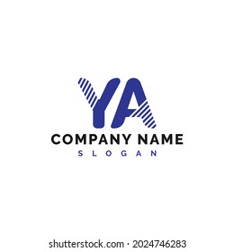 YA Letter Logo Design. YA Letter Logo Vector Illustration - Vector
