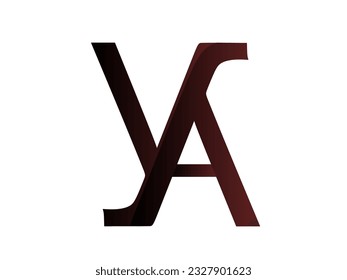 yA letter logo illustration, easy to use and edit.