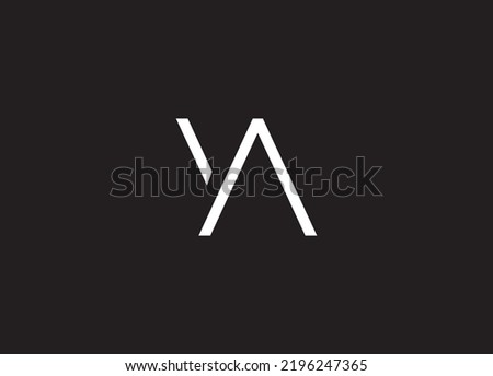 YA Letter Monogram Logo. Alphabet initial icon vector logo design Stok fotoğraf © 
