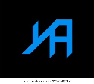 YA Logo Design. YA Letter Logo Design. YA creative logo design. YA circle letter logo design