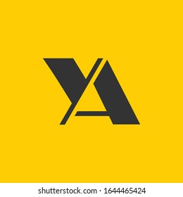 ya logo designed with Letter y and a in vector format.