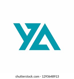 YA logo initial letter design template vector illustration