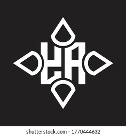 YA Logo-Monogramm mit vier Kegel, abgerundet durch die Formvorlage