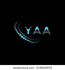 YAA letter logo creative design. YAA unique design.
