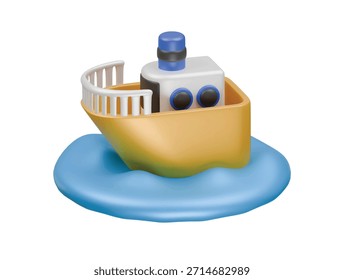  yacat icon 3d illustration render