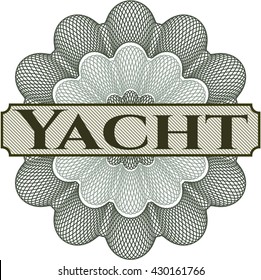 Yacht abstract linear rosette