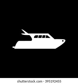 Yacht Boat Icon Vector Illustration