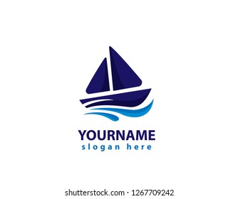 Yacht and boat logo design