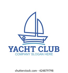 yacht club emblem logotype