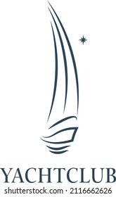 Yacht club logo design elements