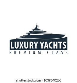 Yacht club and sailing sport logo, labels, emblems and design elements. Sea travel. Vector illustration