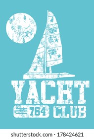 yacht club team vector art