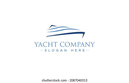 yacht company logo icon vector template