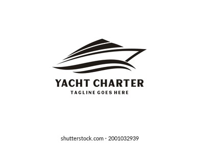 Yacht  Cruise Logo design inspiration with minimalist.