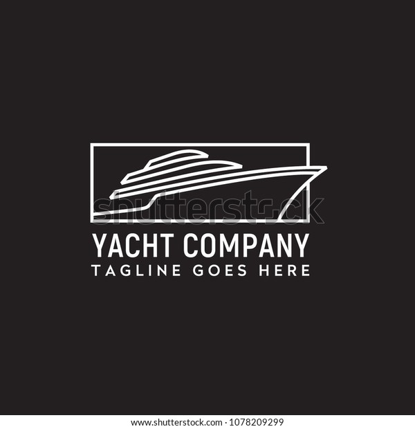 Yacht Cruise Logo Design Inspiration Minimalist Stock Vector (Royalty ...