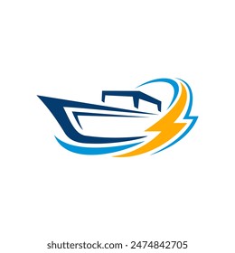 Yacht Electric Logo can be used for logo, icon, and etc.