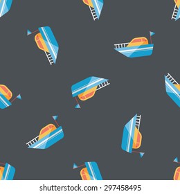 Yacht flat icon,eps10 seamless pattern background