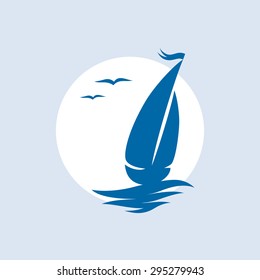 Yacht icon.