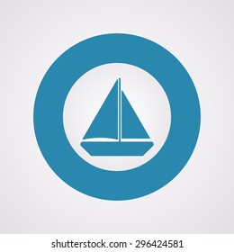Yacht icon. 