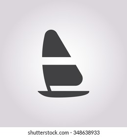 Yacht icon. 