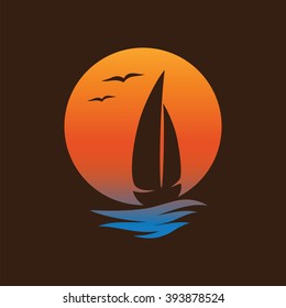 Yacht icon.