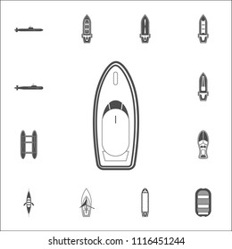 yacht icon. Detailed set of Ships icons. Premium quality graphic design sign. One of the collection icons for websites, web design, mobile app on white background