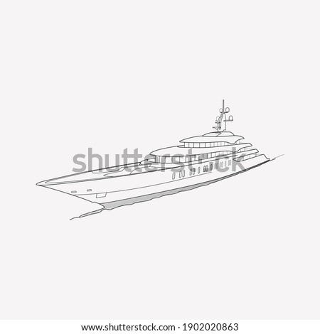 Yacht icon line element. Vector illustration of yacht icon line isolated on clean background for your web mobile app logo design.