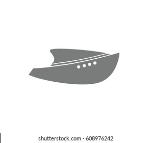 Yacht icon. Ship icon. 