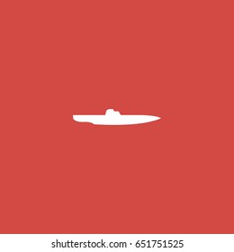 yacht icon. sign design. red background