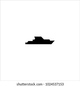 yacht icon vector