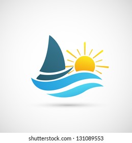 Yacht Icon vector