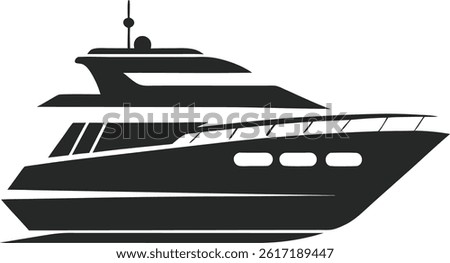 Yacht icon vector for Logo 