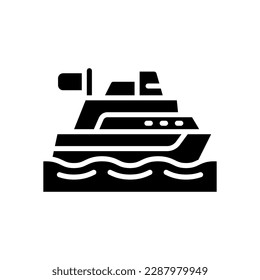 yacht icon for your website, mobile, presentation, and logo design.