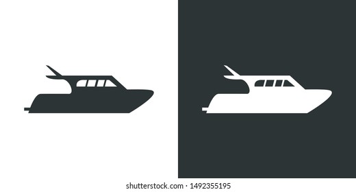 Yacht Illustration Sign Icon Vector