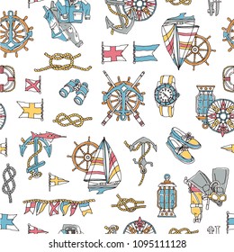 Yacht image pattern,
I drew an illustration in yacht noy Madge,
It repeats itself seamlessly.
