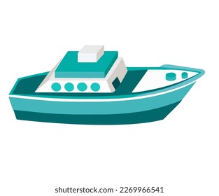 yacht kids toy isolated icon