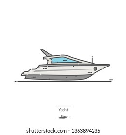 Yacht - Line color icon